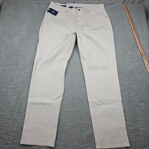 FJ FootJoy Mens 38x32 Pants Beige Golf Lightweight‎ Comfort Casual